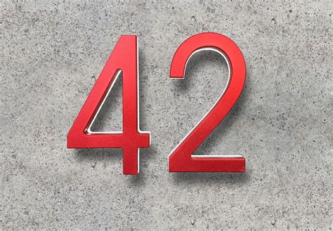 red metal house numbers|Red Metal House Numbers .